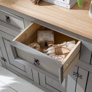 Sideboard Finca Rustica Kiefer massiv - Kiefer Grau