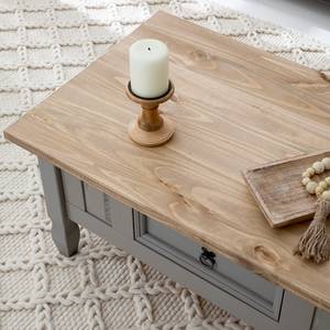 Table basse Finca Rustica Pin massif - Pin gris