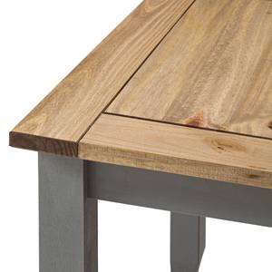 Table Finca Rustica I Pin massif - Pin gris - 80 x 80 cm