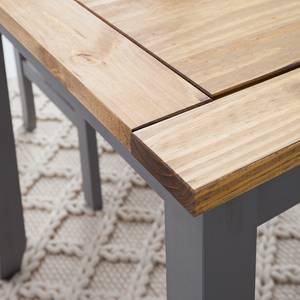 Table Finca Rustica I Pin massif - Pin gris - 80 x 80 cm