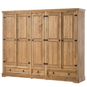 Drehtürenschrank Finca Rustica II Kiefer massiv - Kiefer Natur - Breite: 243 cm