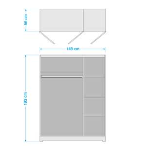 Armoire Finca Rustica I Pin massif - Epicéa naturel - Largeur : 149 cm