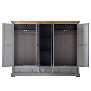 Armoire Finca Rustica II Pin massif - Pin gris - Largeur : 242 cm