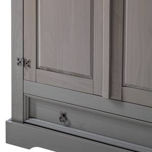 Armoire Finca Rustica II Pin massif - Pin gris - Largeur : 242 cm