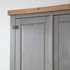 Armoire Finca Rustica II Pin massif - Pin gris - Largeur : 242 cm