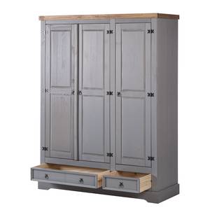 Armoire Finca Rustica II Pin massif - Pin gris - Largeur : 154 cm