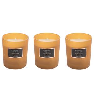 Duftkerzen Osmanthus & Amber (3er-Set) Orange