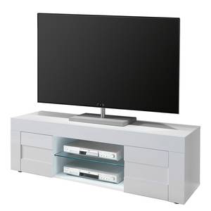 Tv-meubel Easy Hoogglans wit - Breedte: 138 cm