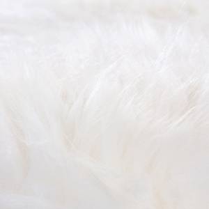 Tapis en peau Davos I Peau de mouton - Blanc crème - 65 x 130 cm