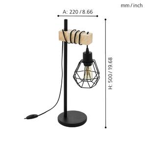 Lampe Townshend Acier - 1 ampoule