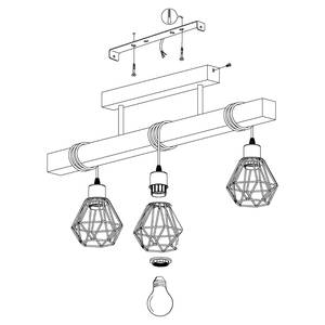 Suspension Townshend I Acier - Nb d'ampoules : 3