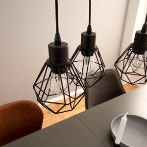 Hanglamp Townshend I Zwart - Bruin - Plaatmateriaal - Metaal - 100 x 110 x 20 cm