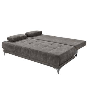 Canapé convertible Carrum Microfibre - Microfibre Ranu: Gris minéral