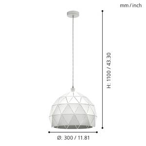 Pendelleuchte Roccaforte III Stahl - 1-flammig