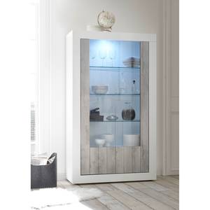 Vitrine Urbino Gris clair / Blanc