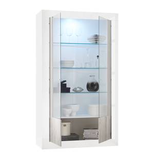 Vitrine Urbino Gris clair / Blanc