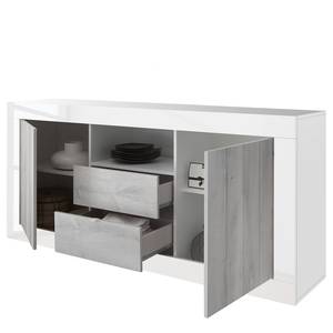 Buffet Urbino I Gris clair / Blanc