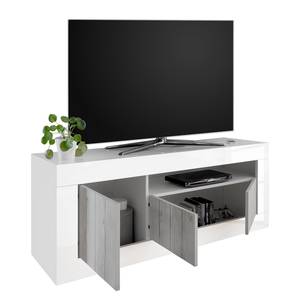 Meuble TV Urbino Gris clair / Blanc