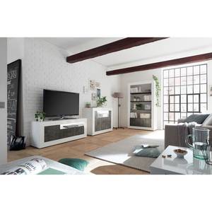 Tv-meubel Urbino Donkergrijs/wit