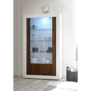 Vitrine Urbino Imitation noisetier / Blanc