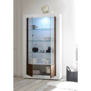 Vitrine Urbino Imitation noisetier / Blanc