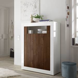 Buffet haut Urbino Imitation noisetier / Blanc