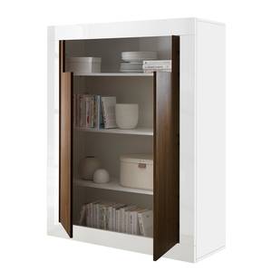 Highboard Urbino Notenboomhouten look/wit