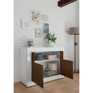 Buffet Urbino Imitation noisetier / Blanc