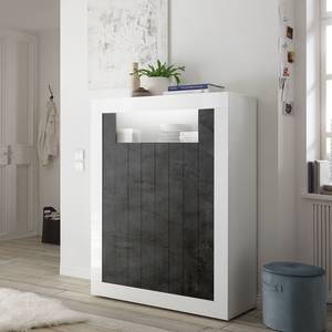 Highboard Urbino Donkergrijs/wit