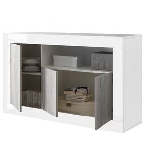 Buffet Urbino II Gris clair / Blanc