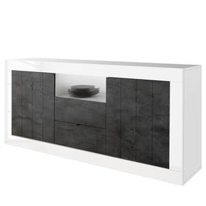 Dressoir Urbino I Donkergrijs/wit