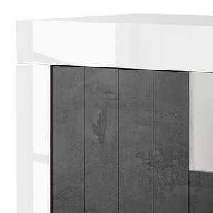 Buffet Urbino II Gris foncé / Blanc