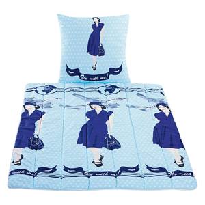 Ensemble de litt 50's Style II Microfibre - Bleu clair