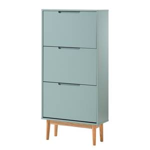 Scarpiera a ribalta LINDHOLM Verde menta - Altezza: 130 cm