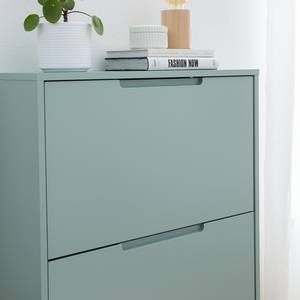 Scarpiera a ribalta LINDHOLM Verde menta - Altezza: 130 cm