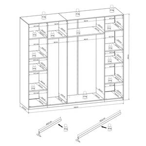 Draaideurkast Charnocks incl. LED-verlichting