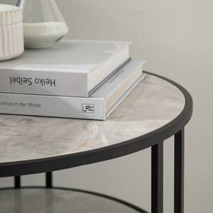 Tavolino Nuuk Cemento / Metallo - Cemento / Nero
