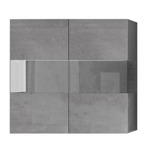 Wohnwand Infinity IX (5-teilig) Beton Dekor / Graphit