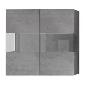 Wohnwand Infinity IX (5-teilig) Weiß / Beton Dekor