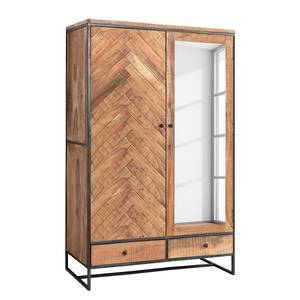 Armoire Parquet Acacia massif / Fer