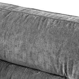 Sofa Gorden II (3-Sitzer) Chenille - Stoff Mohs: Dunkelgrau