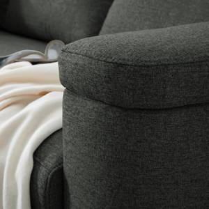 Sofa Mogo (3-Sitzer) Webstoff - Webstoff Inze: Dunkelgrau