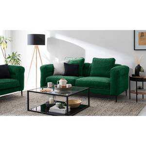 Sofa Gorden II (2,5-Sitzer) Chenille - Stoff Mohs: Flaschengrün