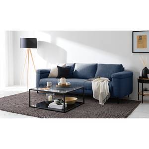 Sofa Mogo (3-Sitzer) Webstoff - Webstoff Inze: Blau