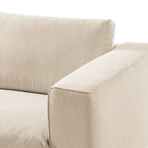 Ecksofa Claudio I Webstoff - Webstoff Saia: Beige - Longchair davorstehend links