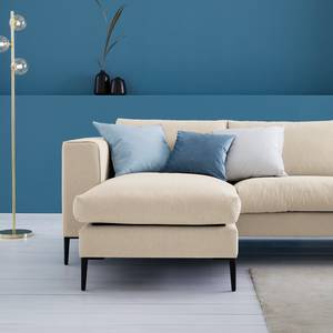 Ecksofa Claudio I Webstoff - Webstoff Saia: Beige - Longchair davorstehend links