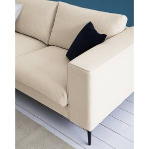 Ecksofa Claudio I Webstoff - Webstoff Saia: Beige - Longchair davorstehend links