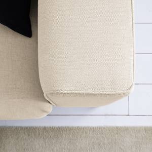 Ecksofa Claudio I Webstoff - Webstoff Saia: Beige - Longchair davorstehend links