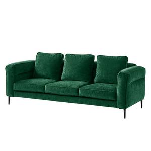 Sofa Gorden II (3-Sitzer) Chenille - Stoff Mohs: Flaschengrün