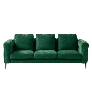 Sofa Gorden II (3-Sitzer) Chenille - Stoff Mohs: Flaschengrün